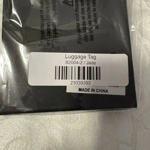 🎁NEW in Package Jade Color Burano Vegan Leather Luggage Tags🎁 - Picture 3 of 3